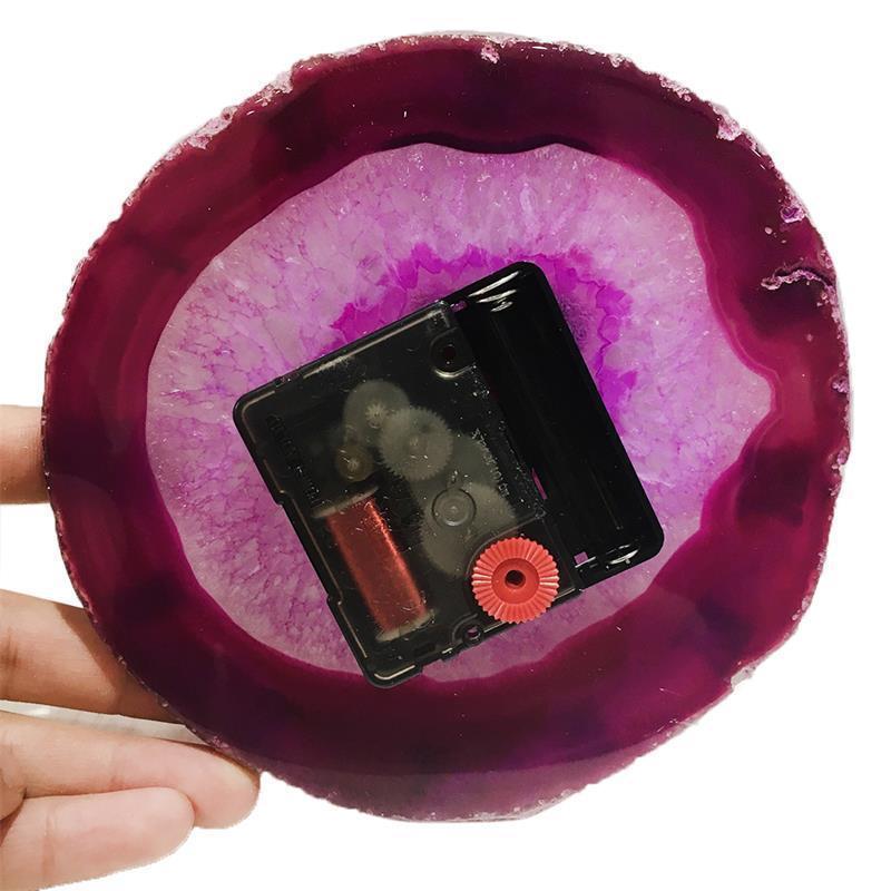 Natural Agate Table Clock