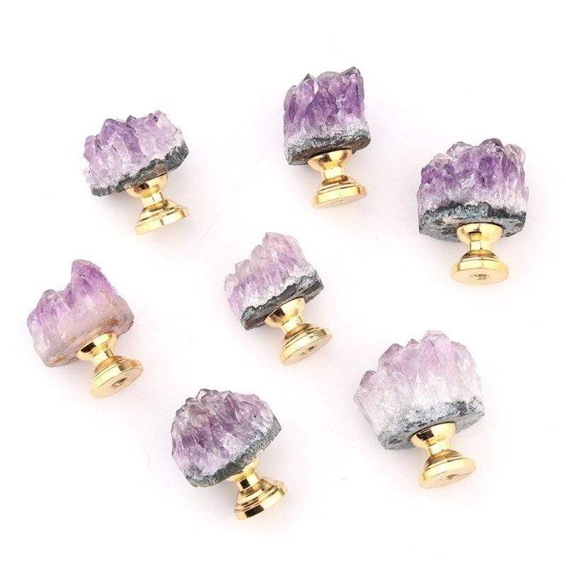 Natural Amethyst Stone Handle
