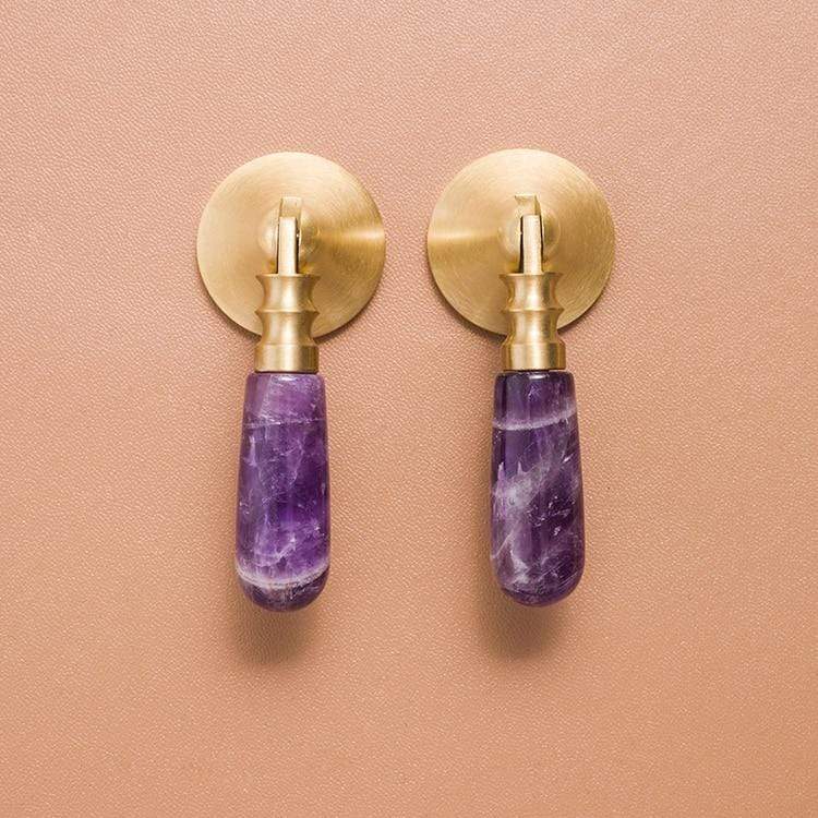 Natural Crystal Cabinet Knob