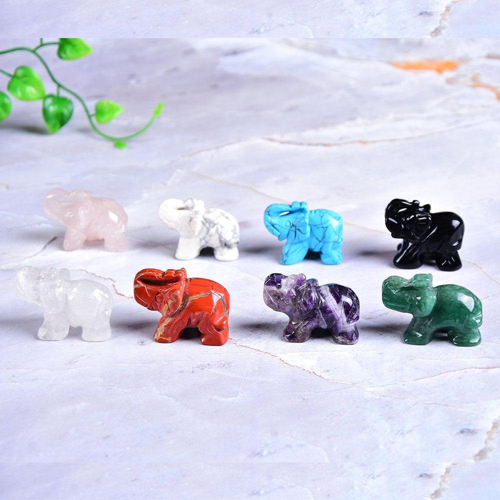 Elephant Carved Natural Crystal