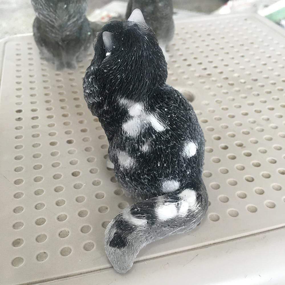 Natural Crystal Lady Cat Carving