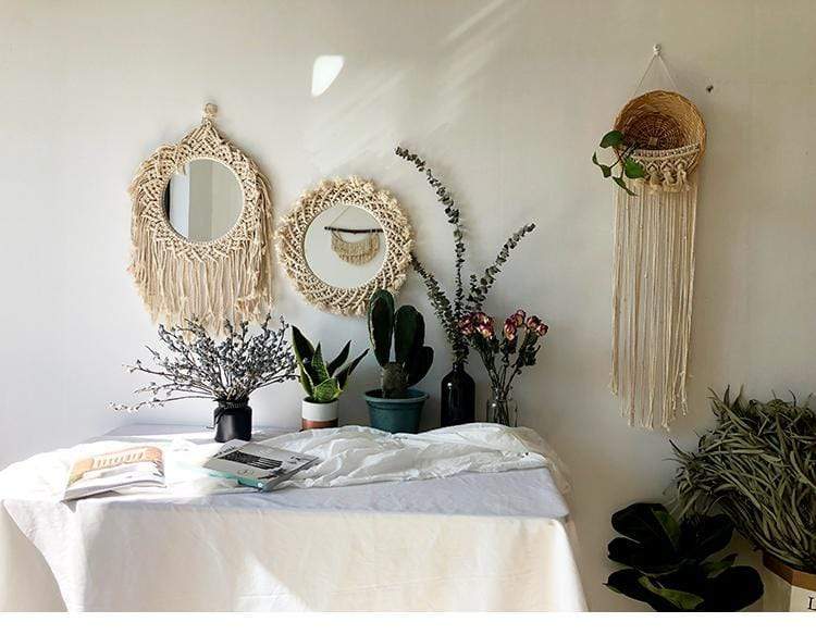 Natural Rattan Wall Shelf
