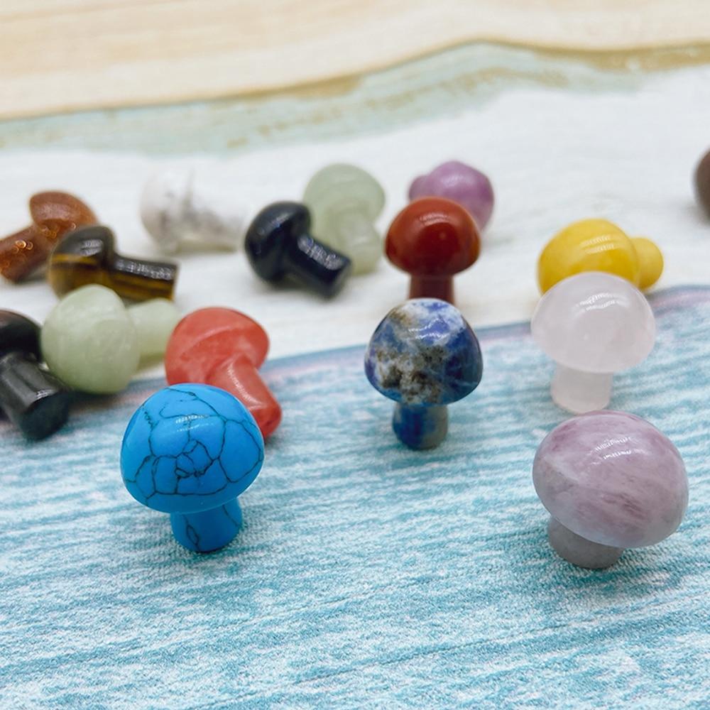 Natural Stone Mini Mushrooms