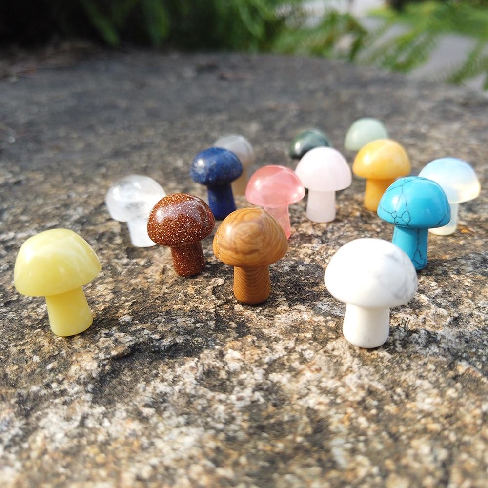 Natural Stone Mini Mushrooms
