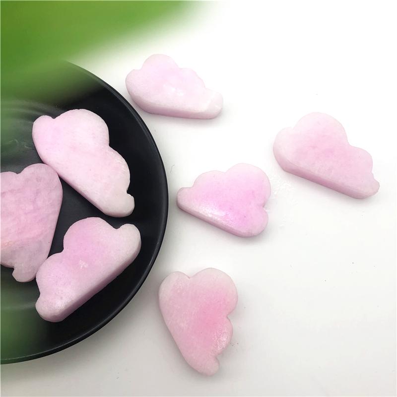 Pink Aragonite Cloud Shaped Stone