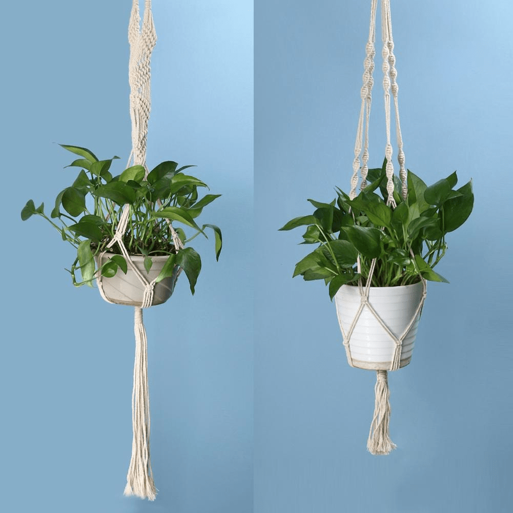 Simple Knotted Plant Hanger (2 Styles)