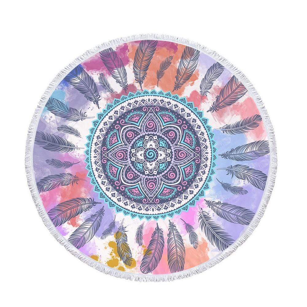 Feather BOHO Beach Towel