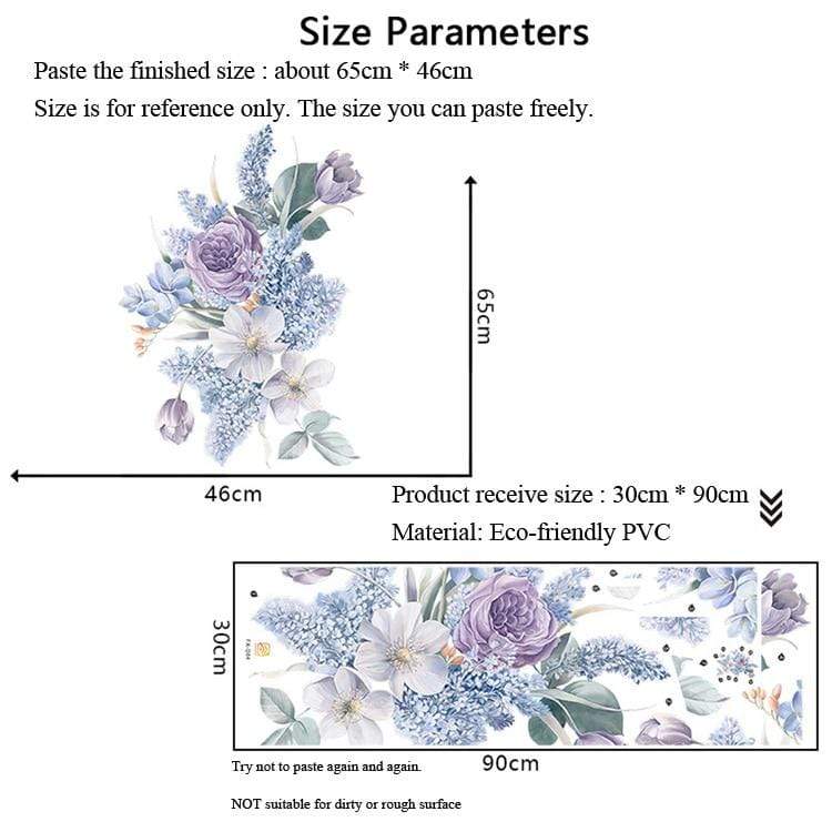 Purple Flowers Wall Sticker