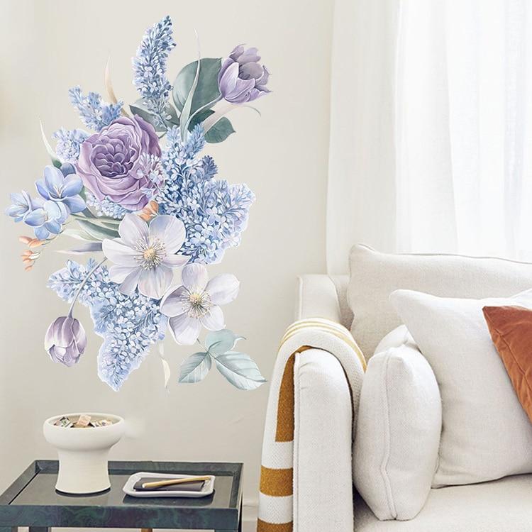 Purple Flowers Wall Sticker