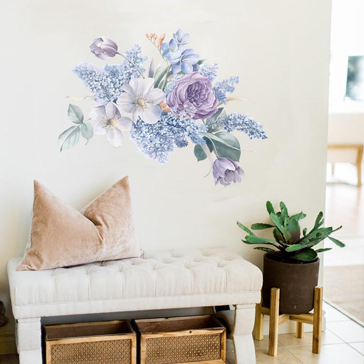 Purple Flowers Wall Sticker