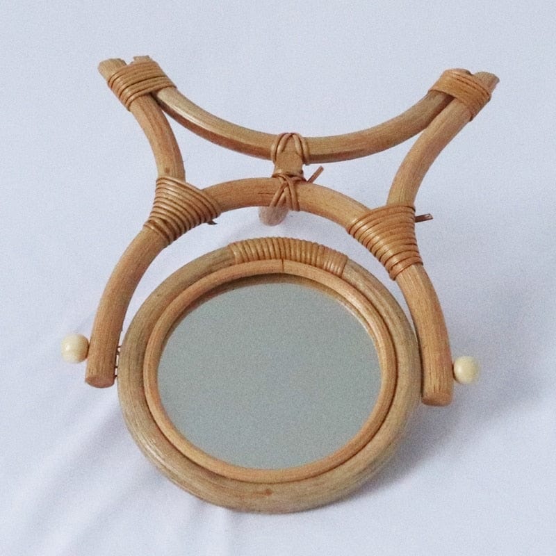 Rattan Handmade Table Mirror