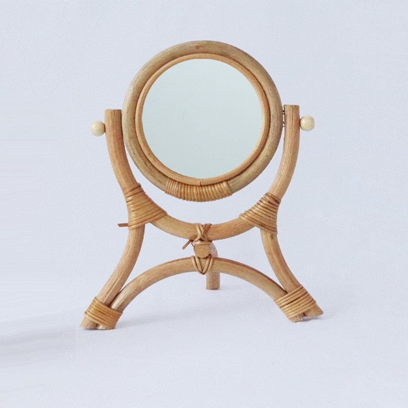 Rattan Handmade Table Mirror