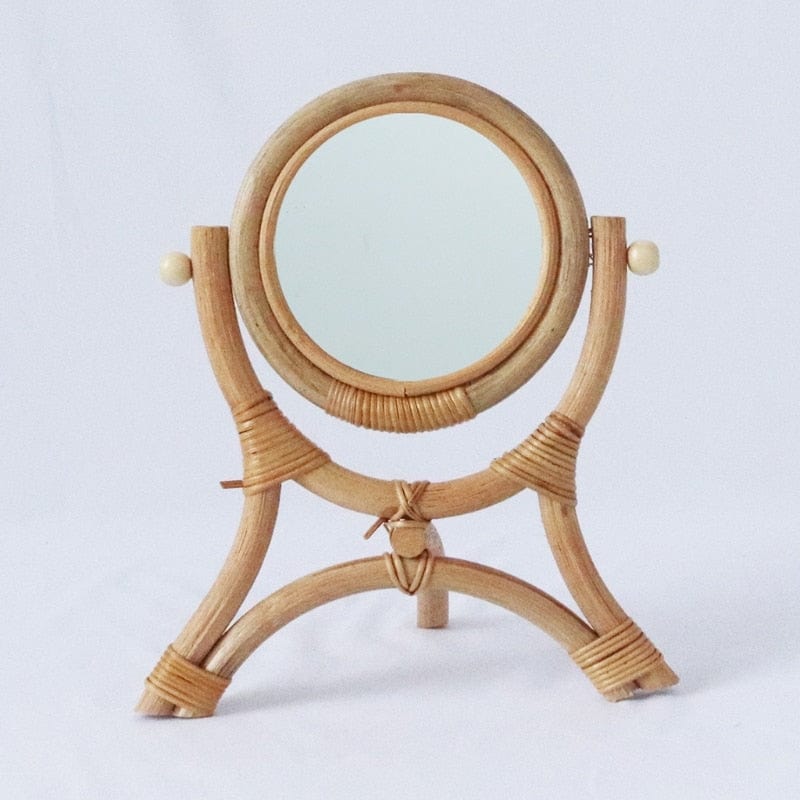 Rattan Handmade Table Mirror