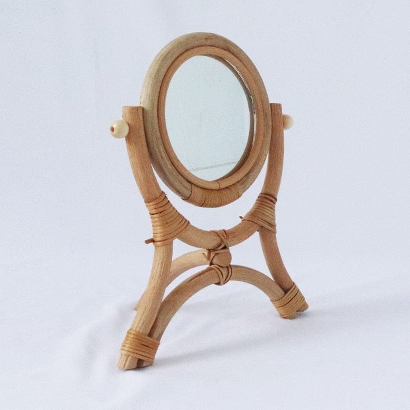 Rattan Handmade Table Mirror