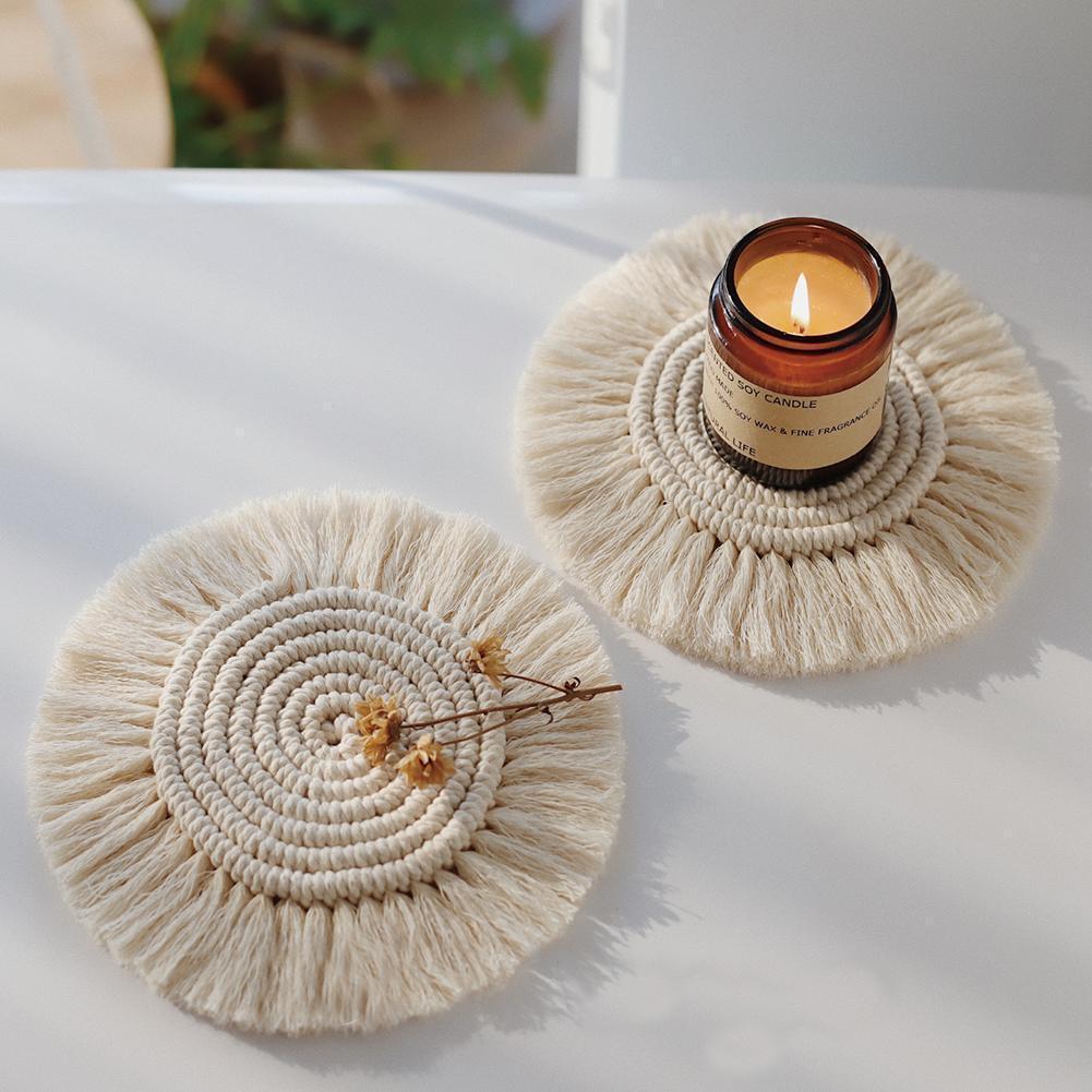 Round Macrame Coasters