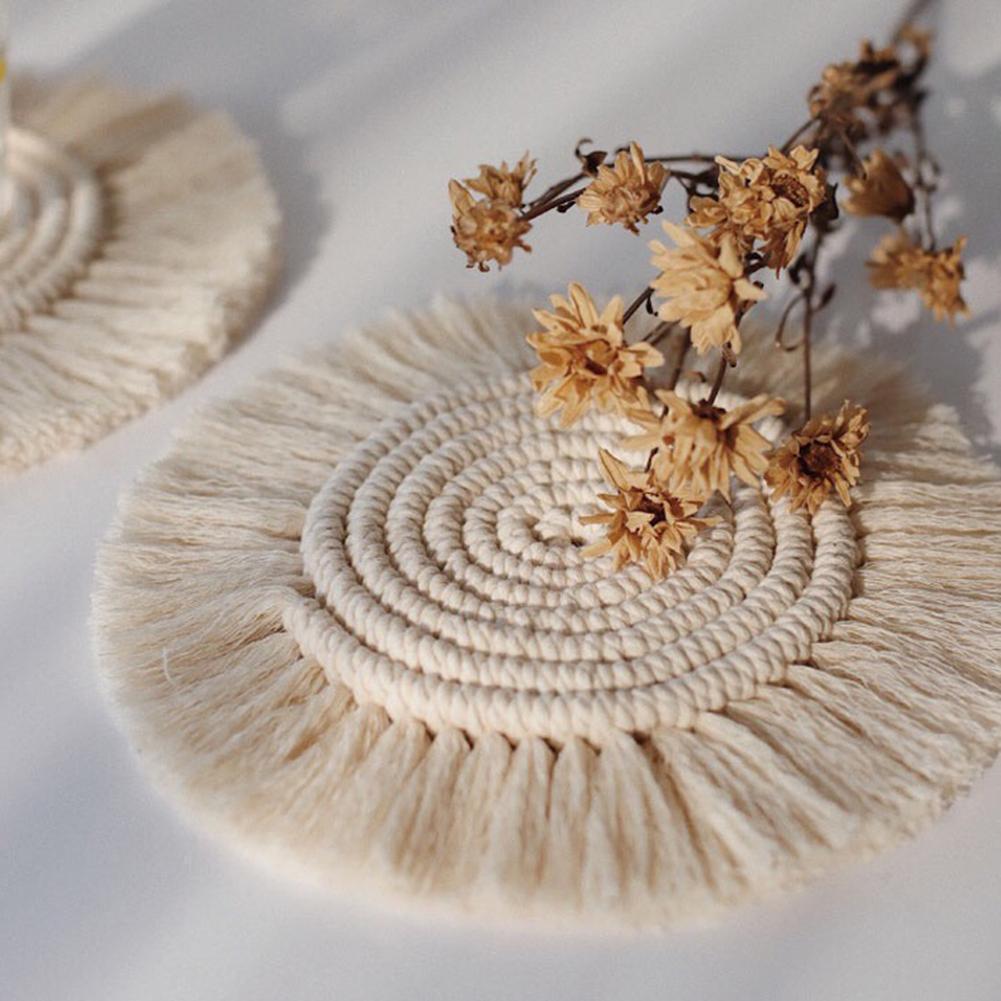 Round Macrame Coasters