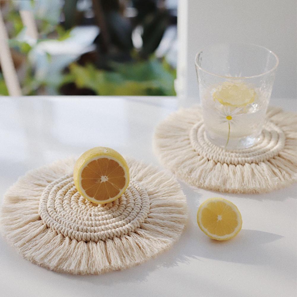 Round Macrame Coasters