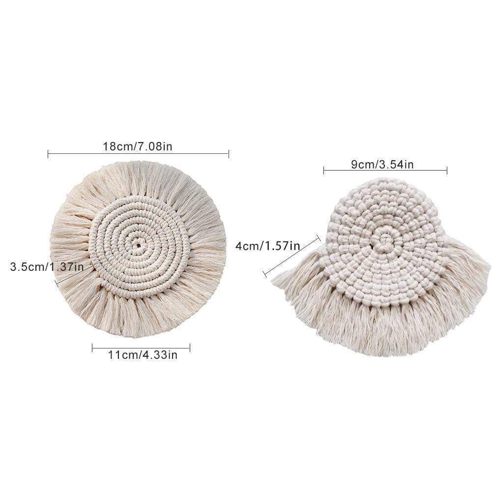Round Macrame Coasters