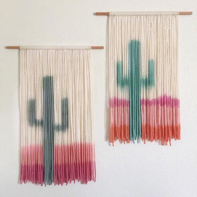 Cactus Wall Hanging Macrame