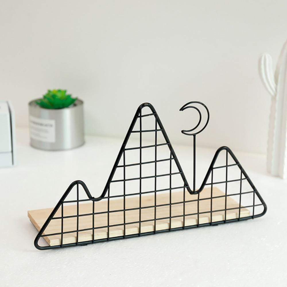 Mountain & Moon Metallic Shelf