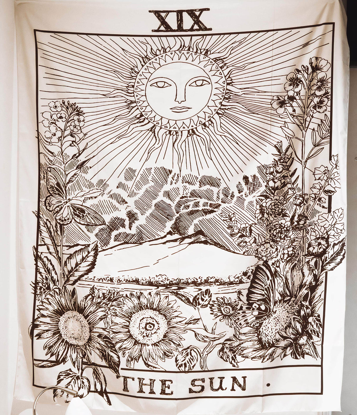 The Sun Tarot Card Tapestry