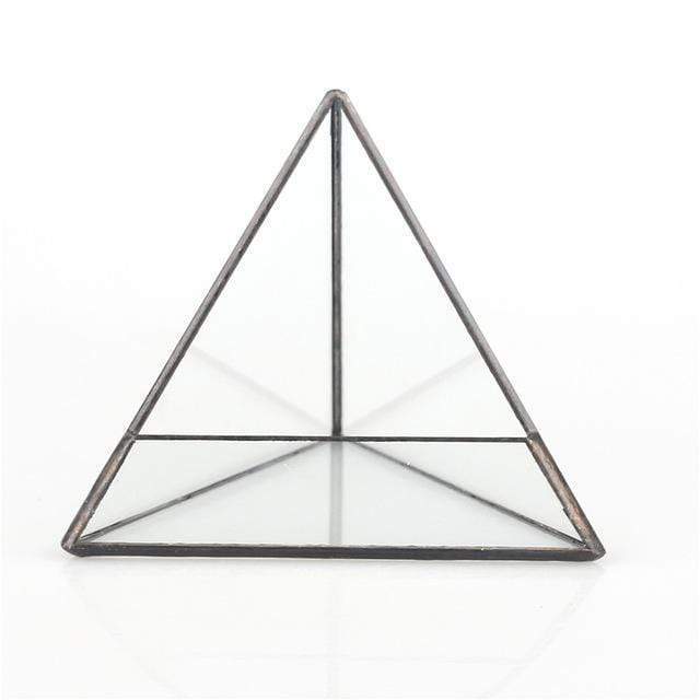 Glass Pyramid Plant Terrarium