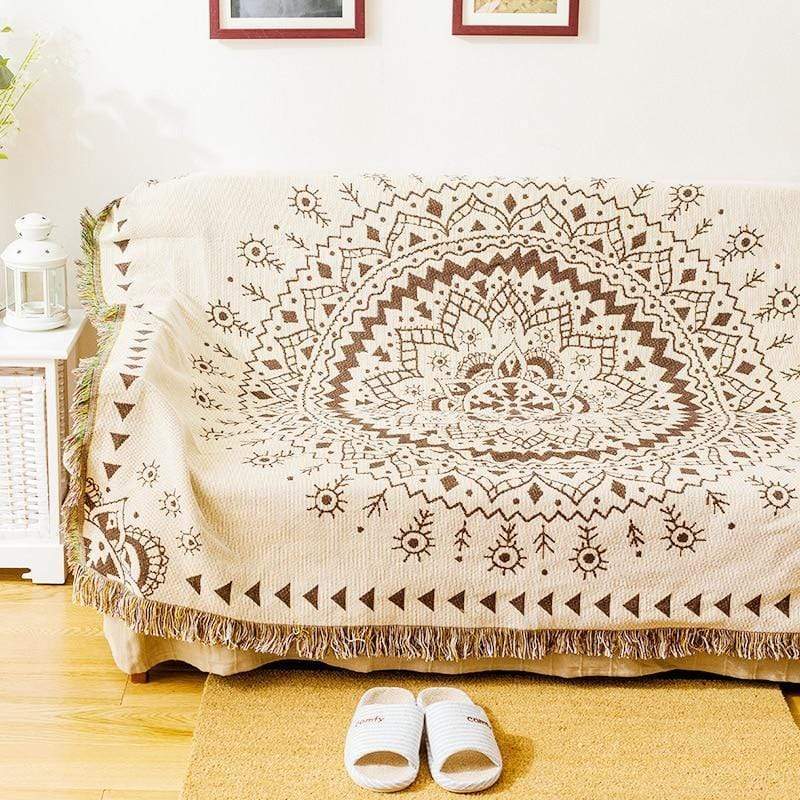Bloom Mandala Cotton Throw