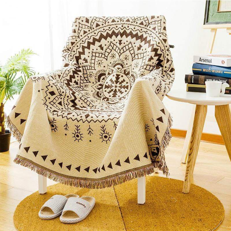 Bloom Mandala Cotton Throw