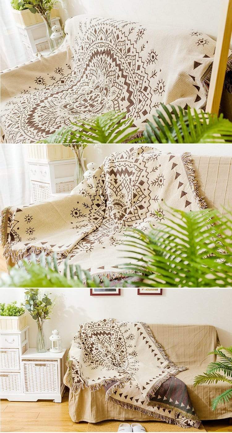 Bloom Mandala Cotton Throw