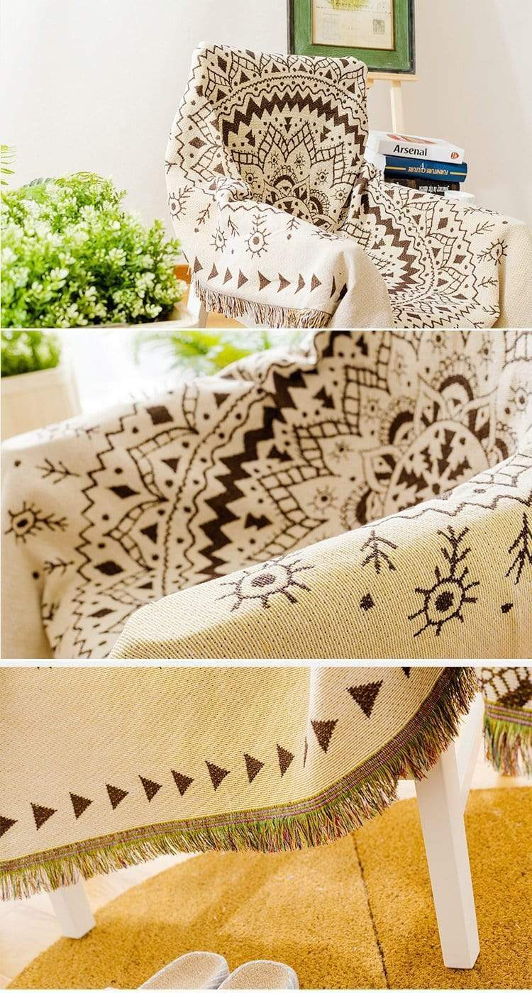 Bloom Mandala Cotton Throw