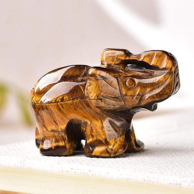 Elephant Carved Natural Crystal