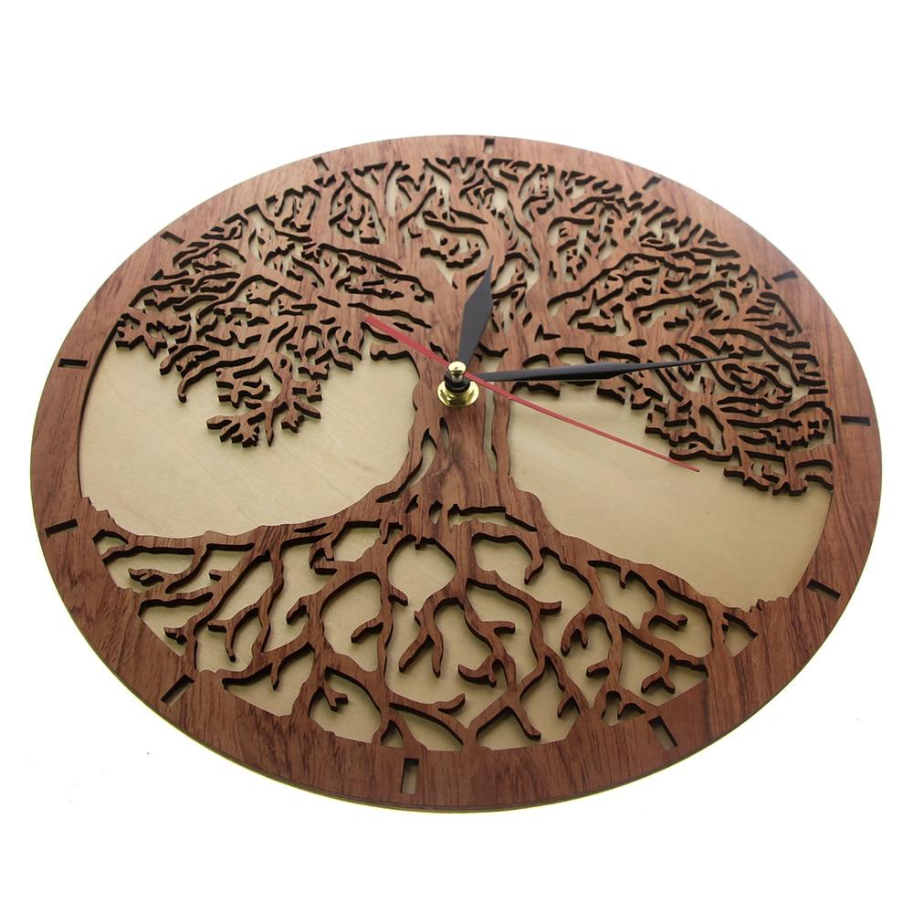 Tree of Life Wooden Clock