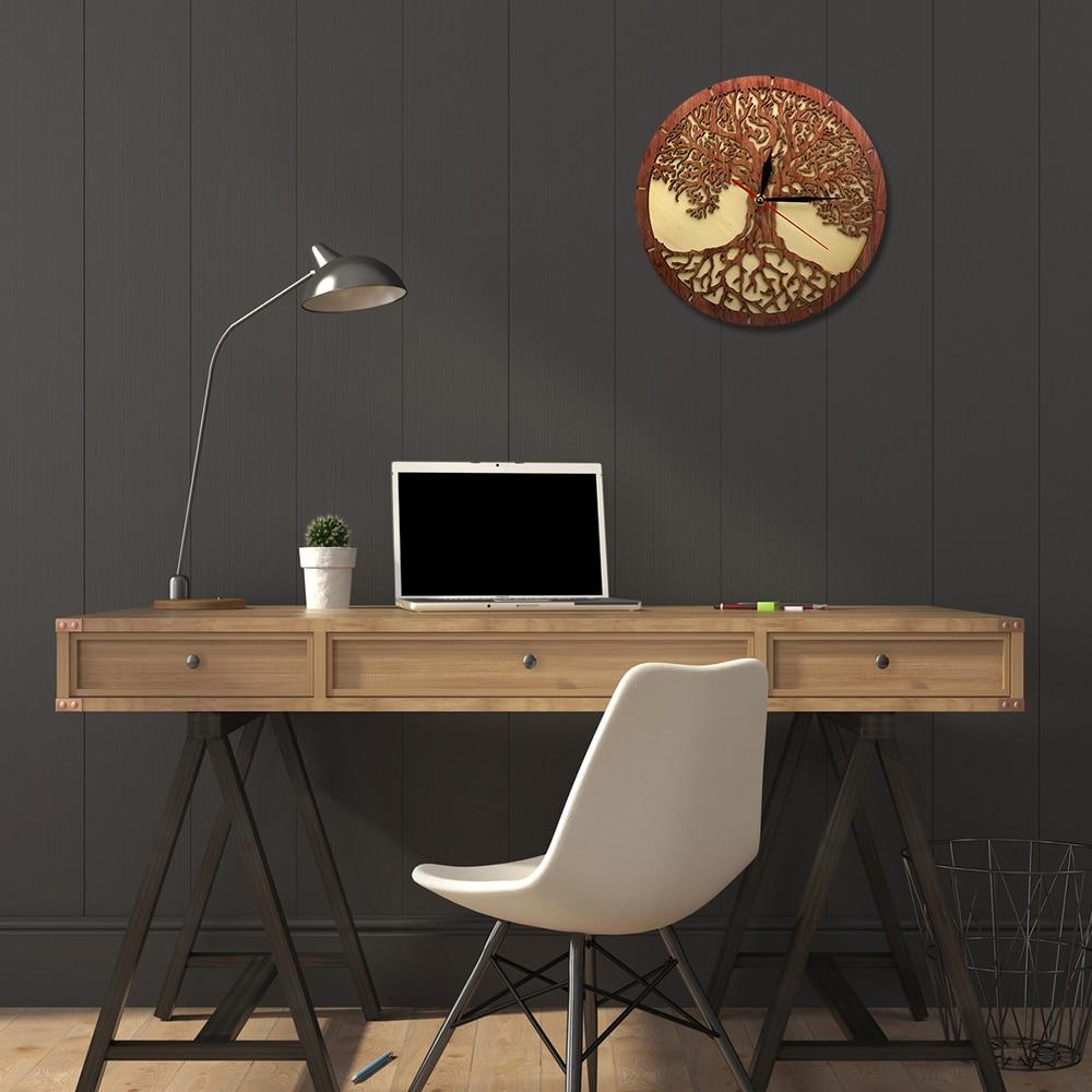 Tree of Life Wooden Clock