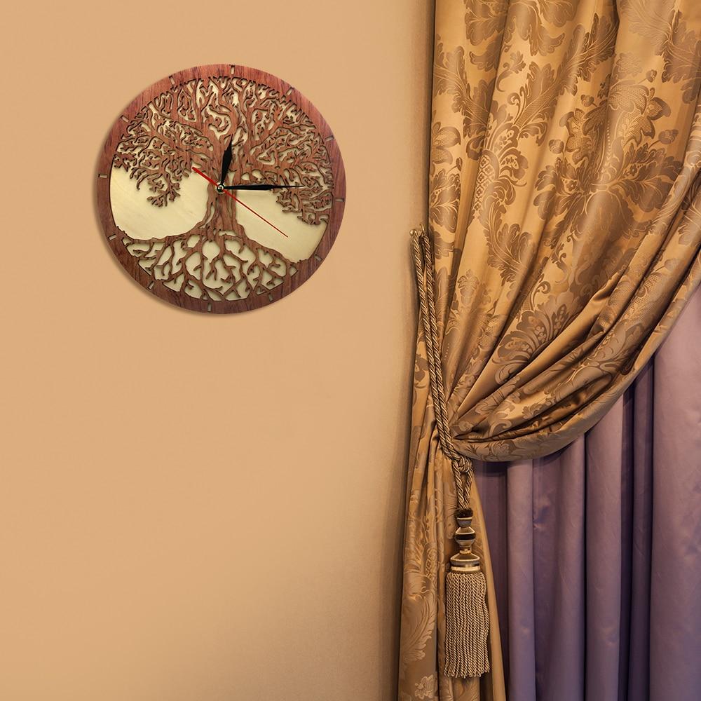 Tree of Life Wooden Clock