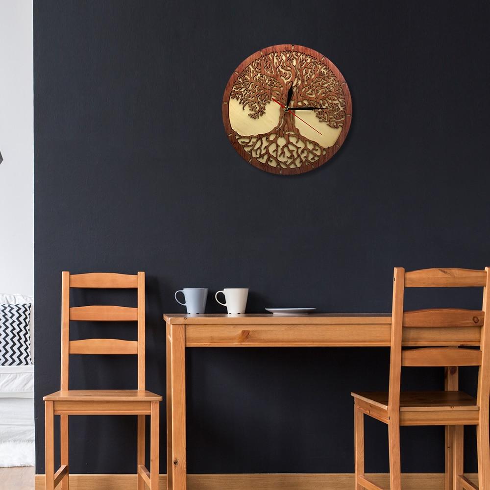 Tree of Life Wooden Clock