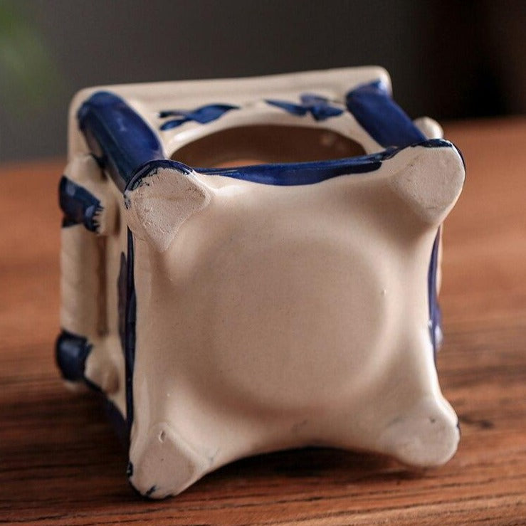 Vintage Inspired Ceramic Burner, Cute Teapot-Shape