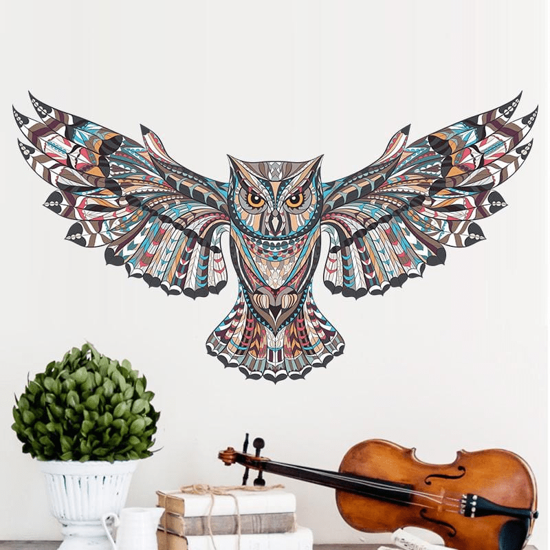 Flying Owl Wall Sticker