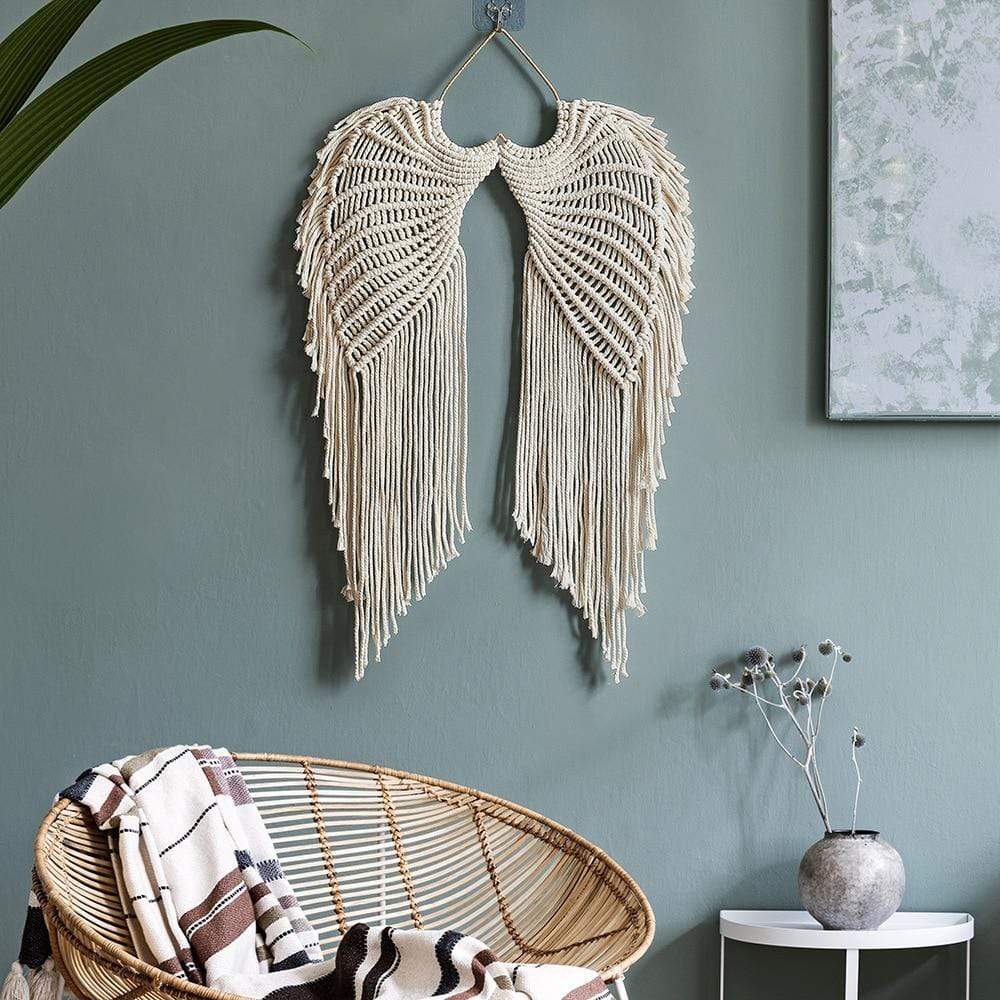 Angel Wings Macrame Wall Hanging
