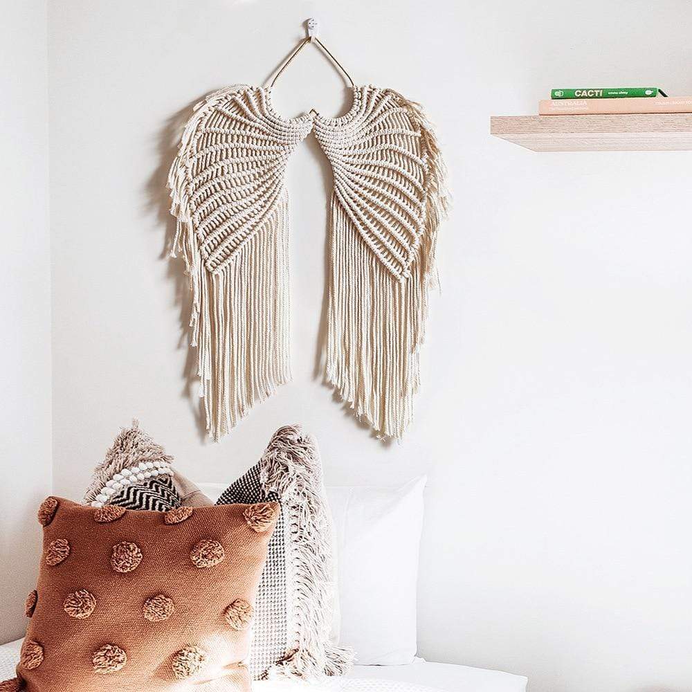 Angel Wings Macrame Wall Hanging