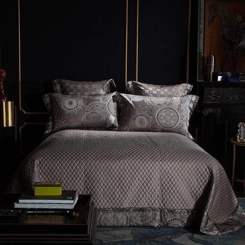 Wynn Luxury Silver Duvet Cover & Shams 600tc