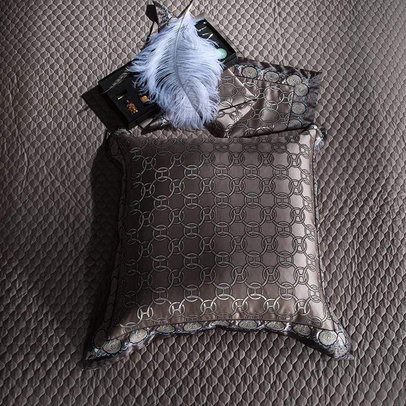Wynn Luxury Silver Duvet Cover & Shams 600tc