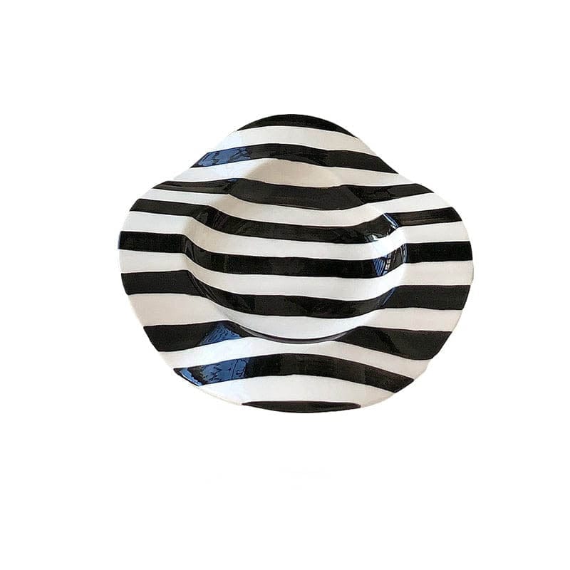 Dotted & Striped Irregular Desert Plates