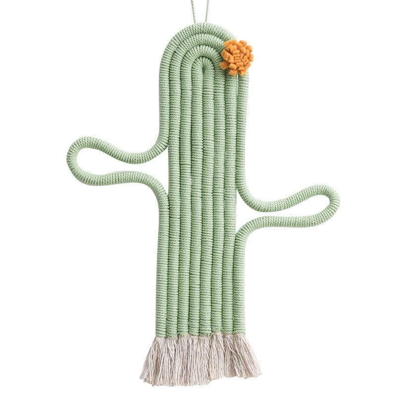Cactus Macramé Wall Decor