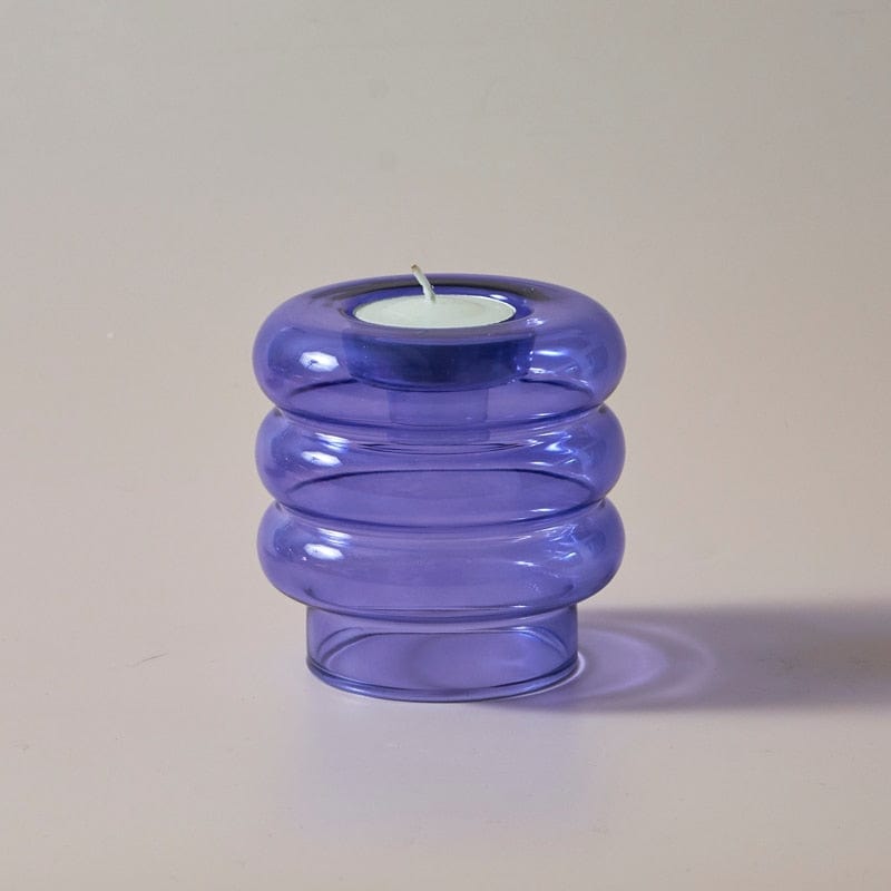 Aster Glass Candle Holder