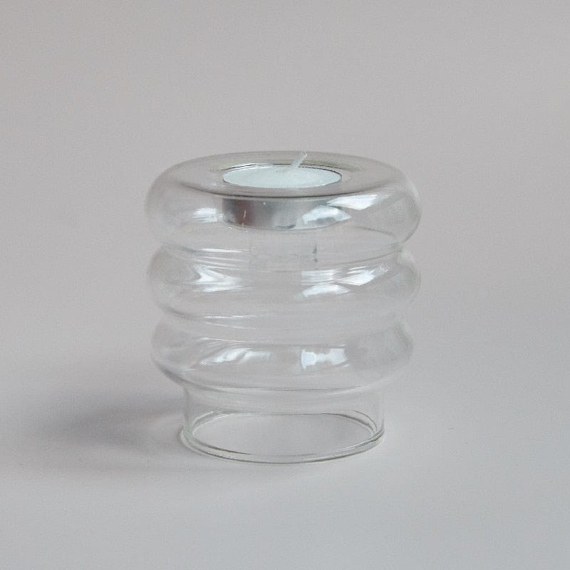 Aster Glass Candle Holder