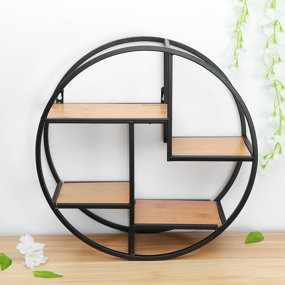 Iron Circular Wall Shelf