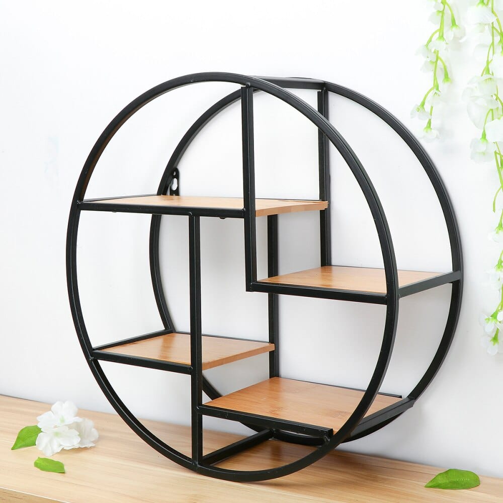 Iron Circular Wall Shelf