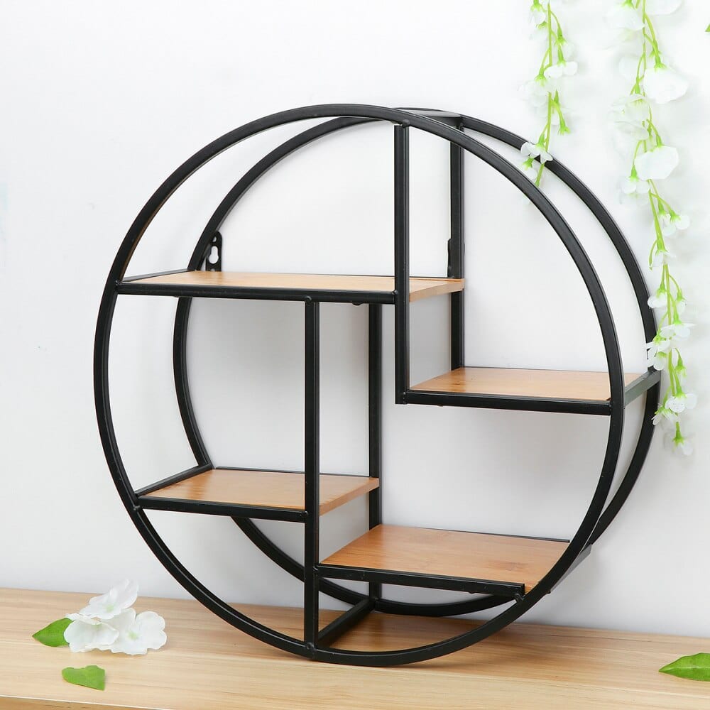 Iron Circular Wall Shelf