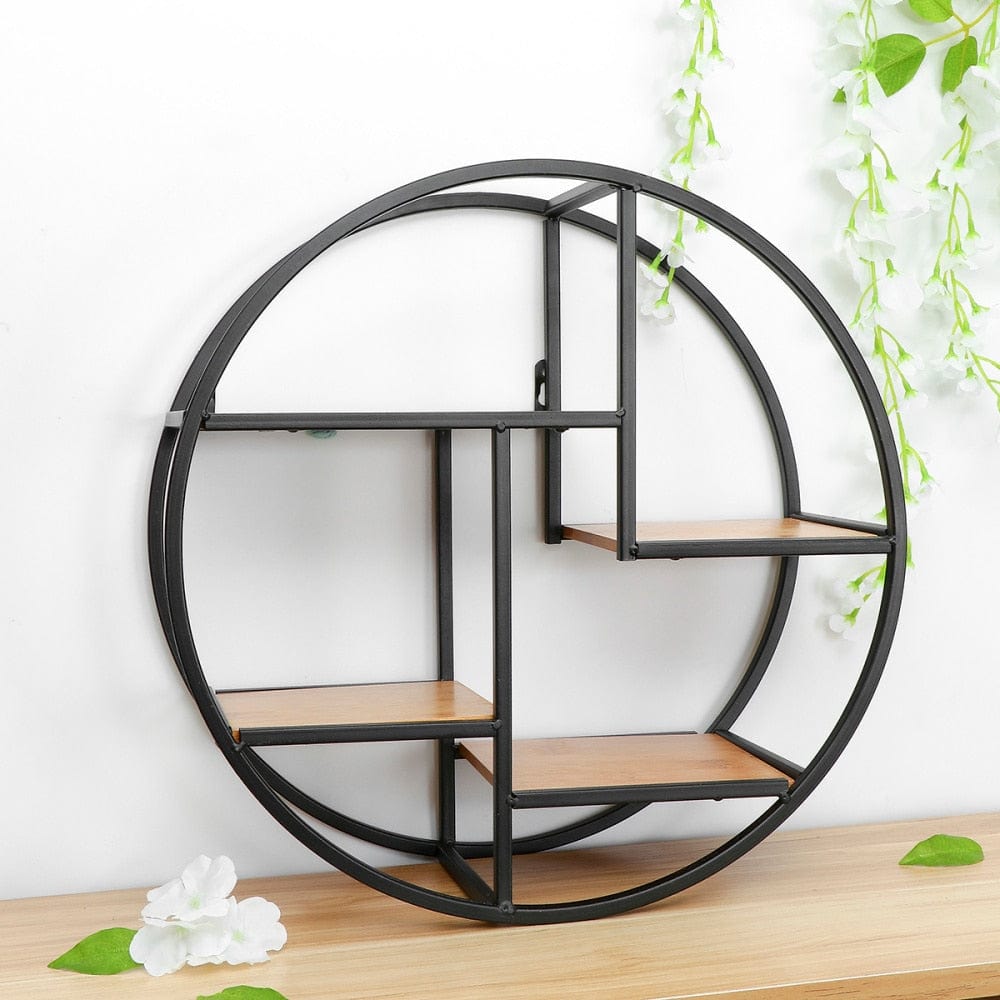 Iron Circular Wall Shelf