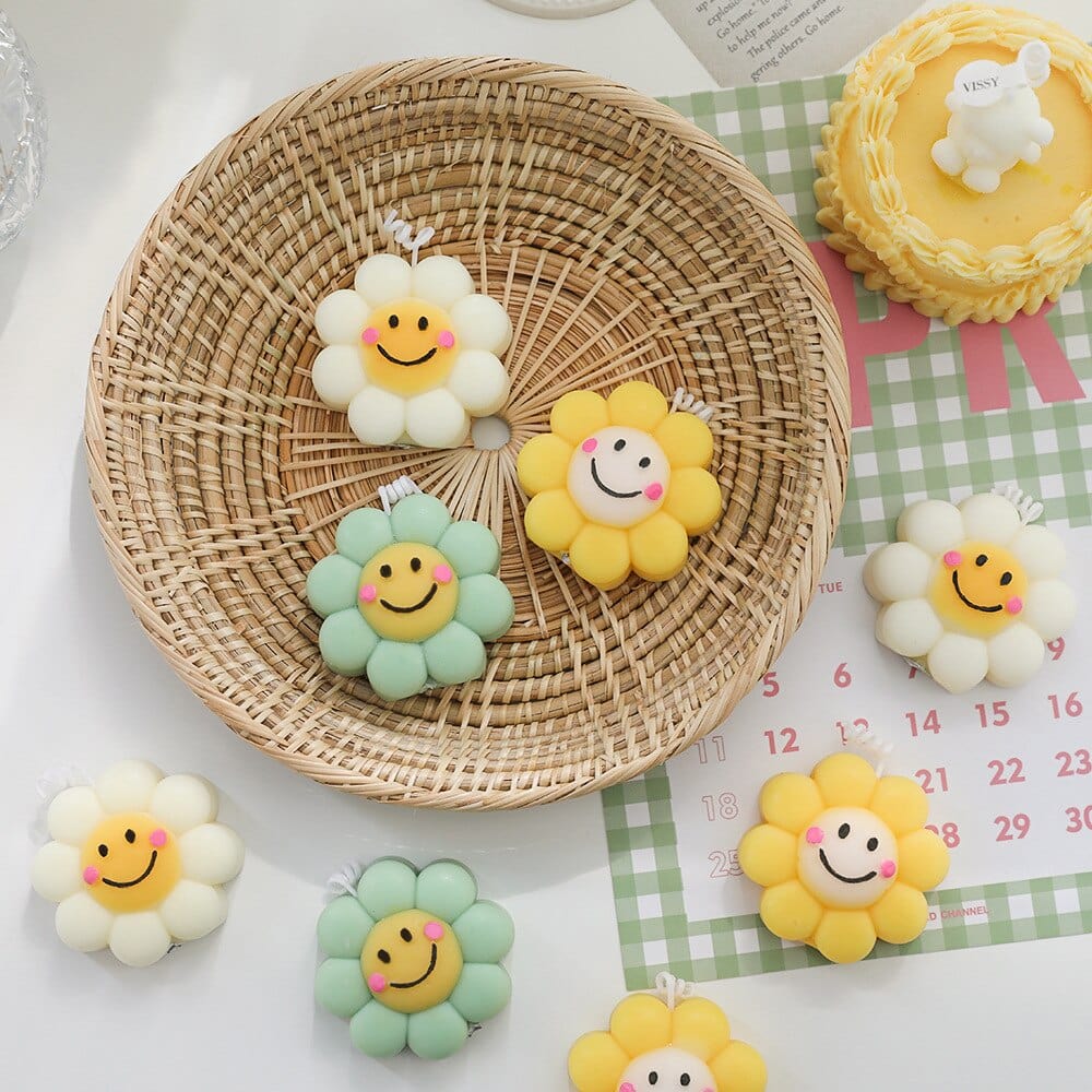 Smiley Flower Scented Candles